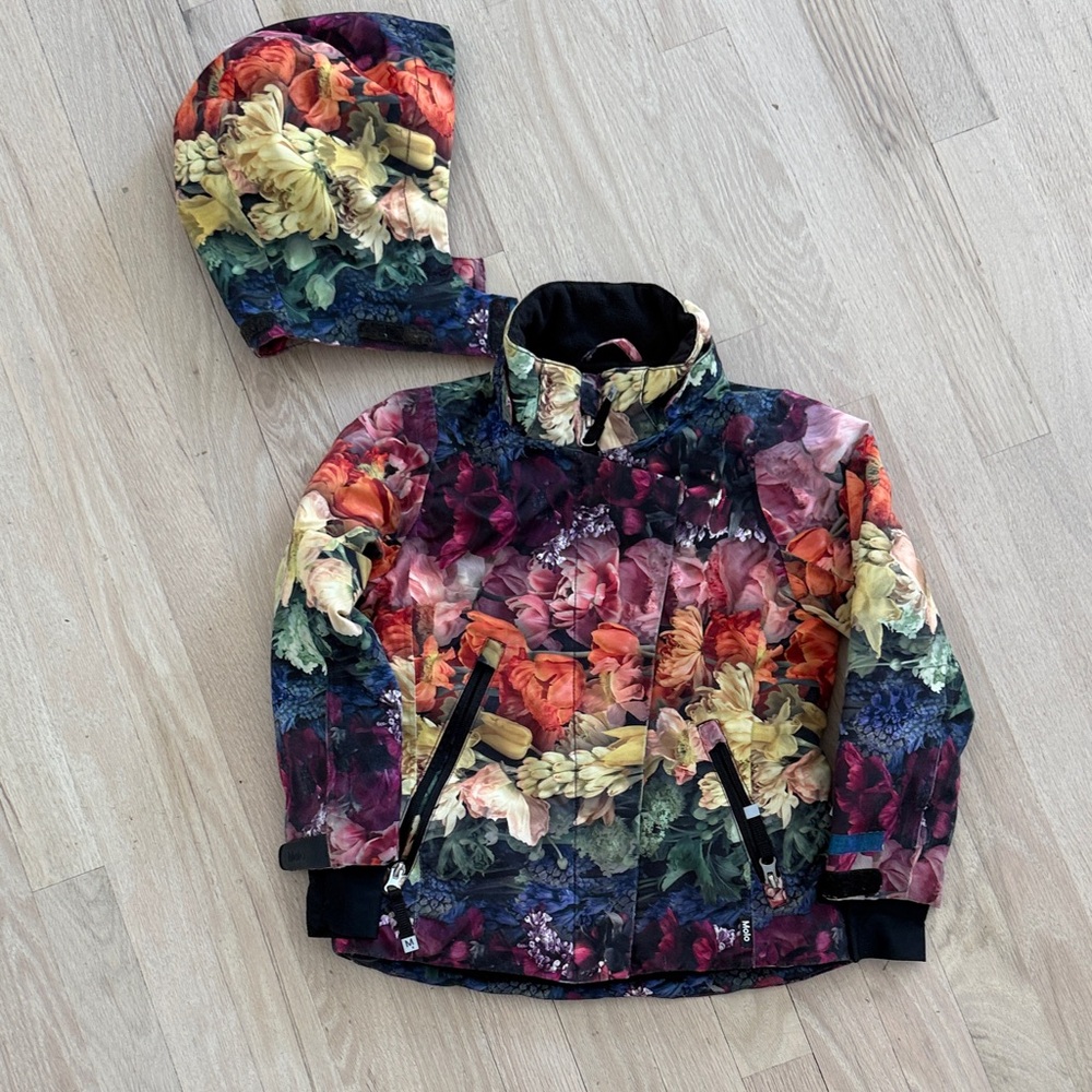 Molo Floral Kids Jacket with Hood